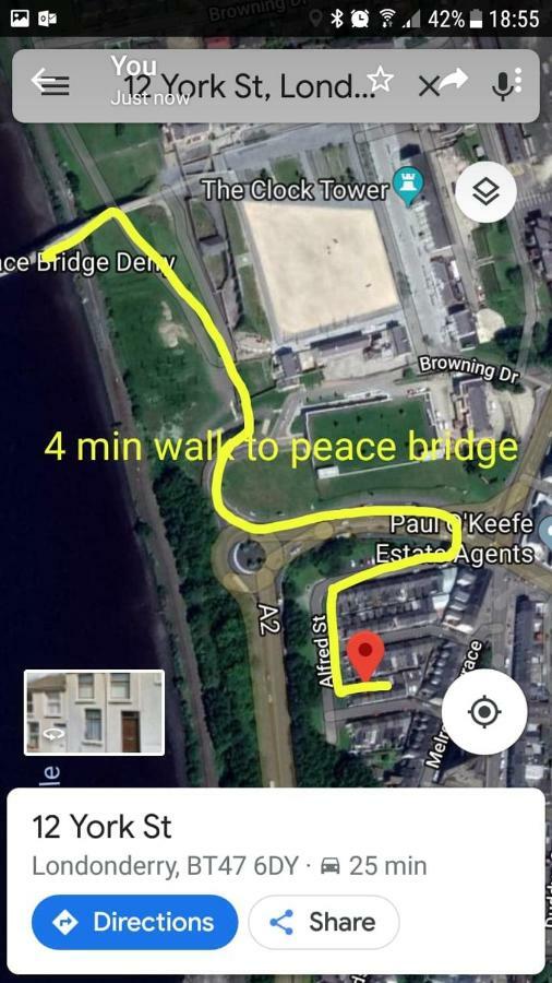Vila Bridge House Derry City Townhouse Central Free Parking Exteriér fotografie